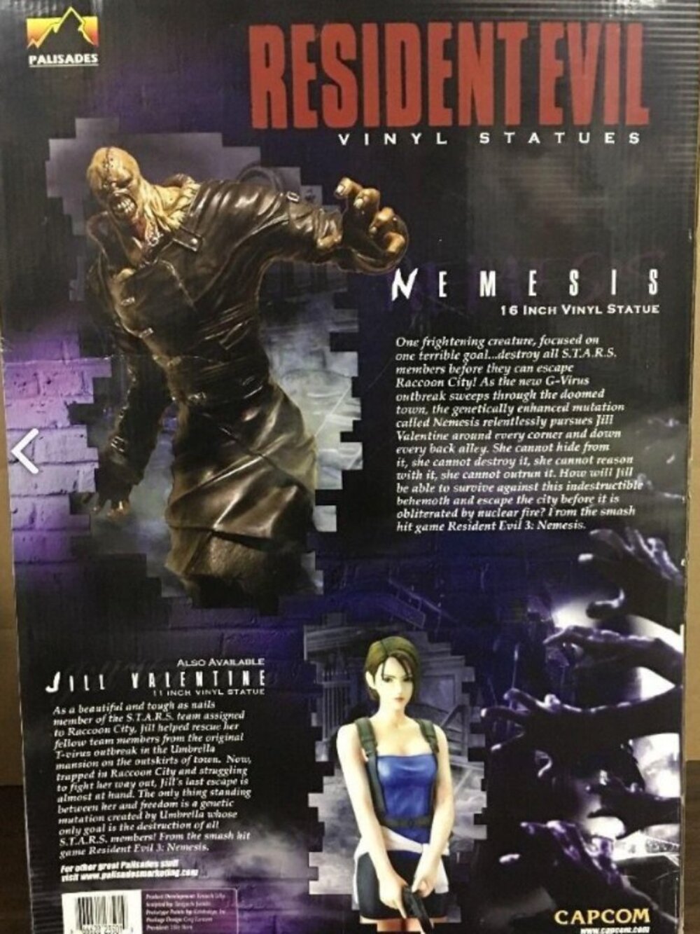 Resident Evil Nemesis 16" Vinyl Statue in Original Box | Palisades Capcom - Picture 2 of 2